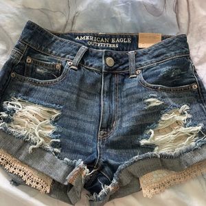 high rise festival Jean shorts